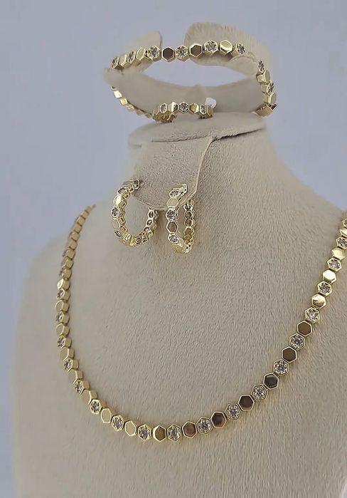 Set complet bijuterii aur 14k