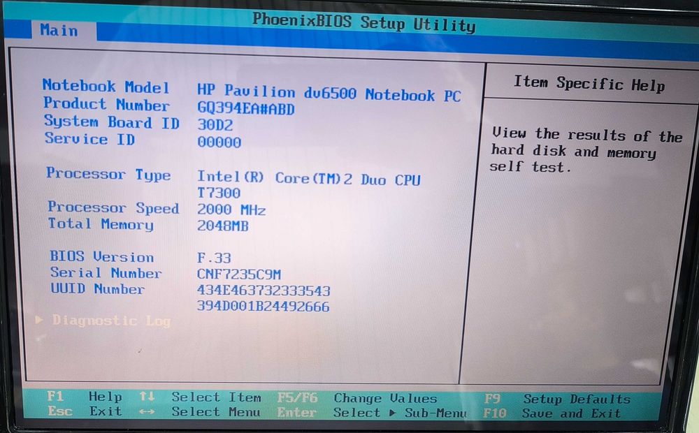 Laptop core 2 Duo - HP Pavilion dv6500 - functional, instalat