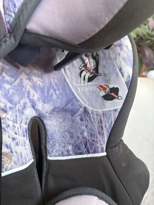 Scaun Auto Frozen Original Disney 15-36 KG Reglabil + Inaltator + Centuri | Stare noua