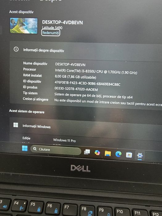 Laptop Dell 5490, i5-8350, bat 3ore