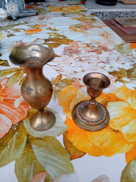 Автентична ръчна кафемелачка, свещници, кофничка, ваза