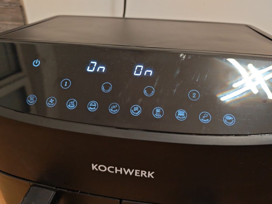 Двоен фритюрник с горещ въздух (Air Fryer) KOCHWERK Doppelkammer