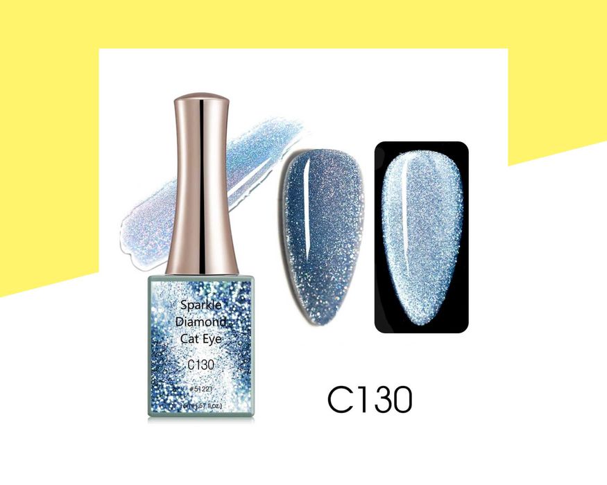 Професионален UV/LED магнитен блестящ гел лак CANNI - 16 мл.