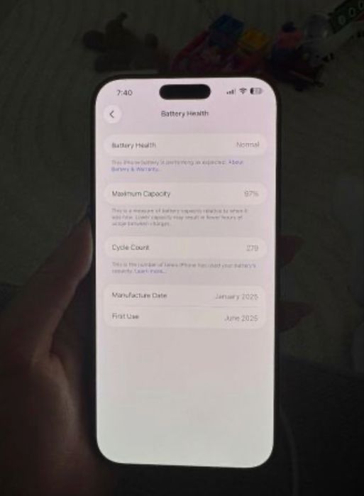 iPhone 16 Pro Max Titanium Black 256GB! Neverlocked, stare foarte buna! Baterie 95%