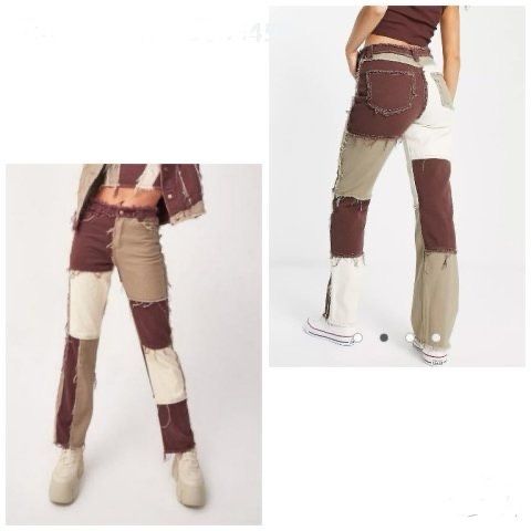 Дънки reserved кожен панталон