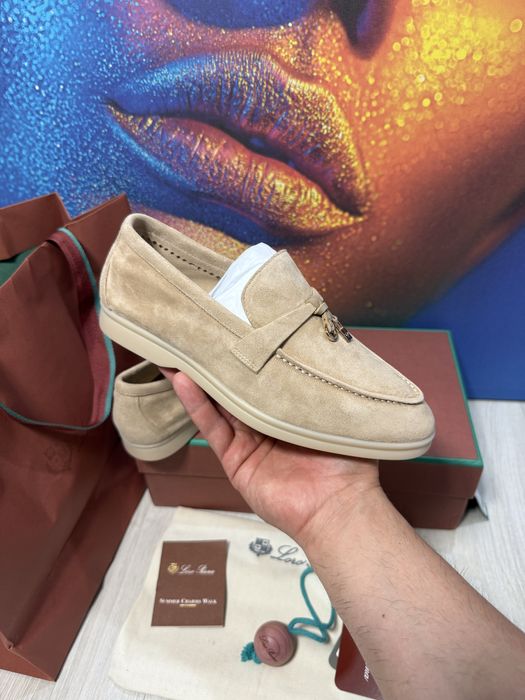 Mocasini Loro Piana piele naturala 100% Full Box colectie noua