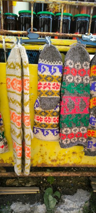 Плетени чорапи дълги -зимни