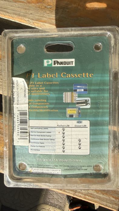Panduit, кассета этикеток P1