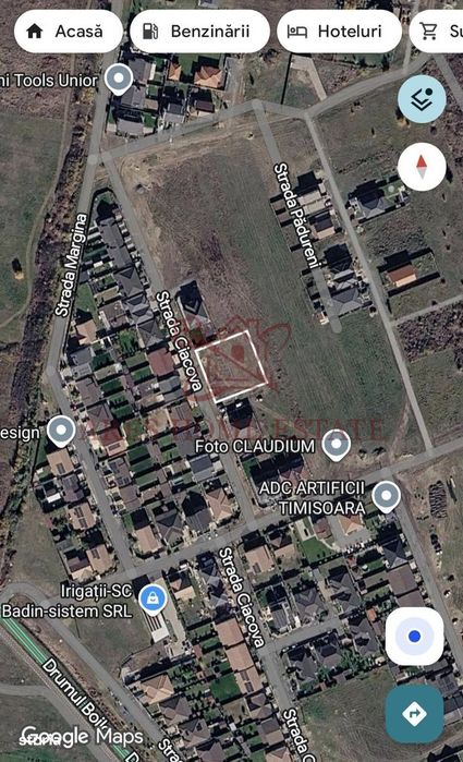 Teren 611 mp pentru duplex|2 fronturi|Toate utilitatile|Drumul Boilor