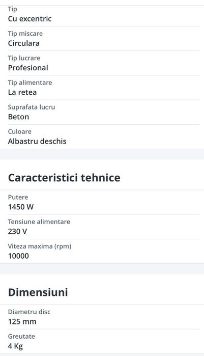 Vand Freza de Beton Makita Stare Foarte Buna Schimb Trimit