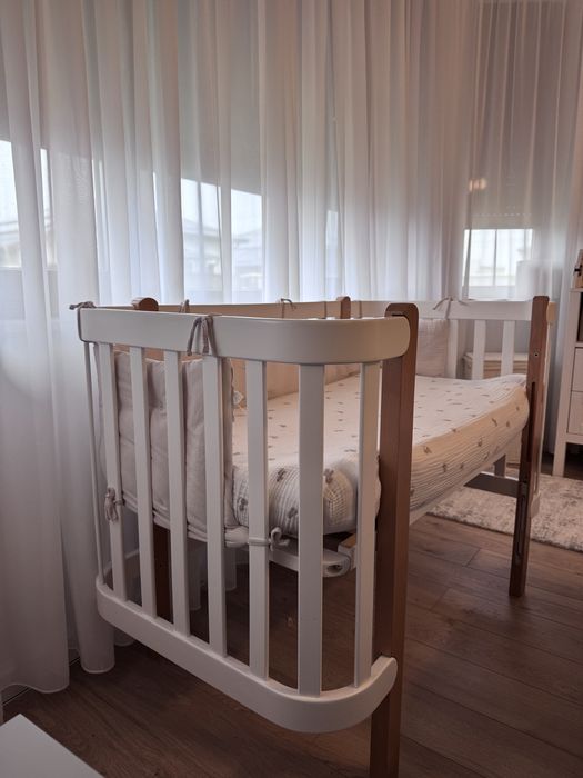 Pat bebe 120x60 + saltea 120x60