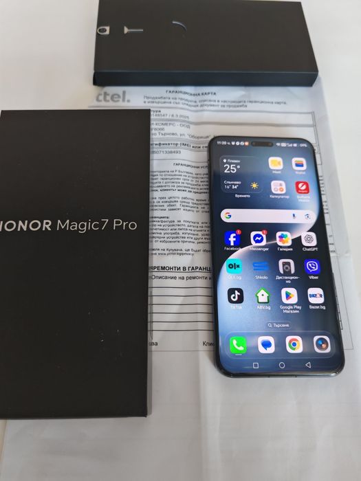 Honor Magic 7 Pro 512GB Гаранция Yettel