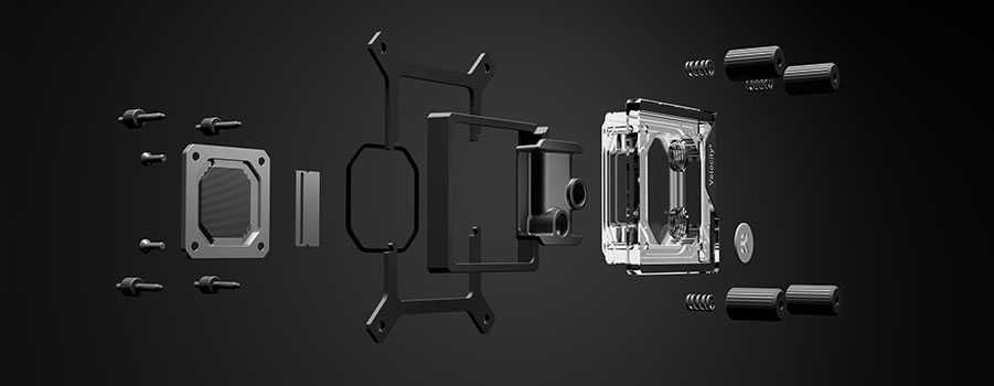 CPU Water block EK-Quantum Velocity³ 1700/1851/AM5 - Acetal