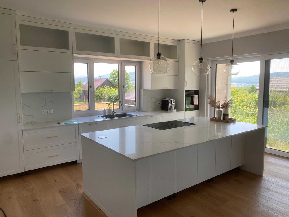 Blat din Quartz Calacatta pentru bucatarie