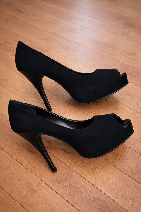 Pantofi dama 38 Piele intoarsa naturala