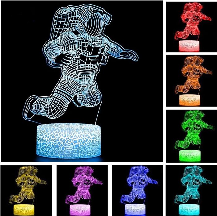 Lampa iluminata 3D, cu 2 imagini