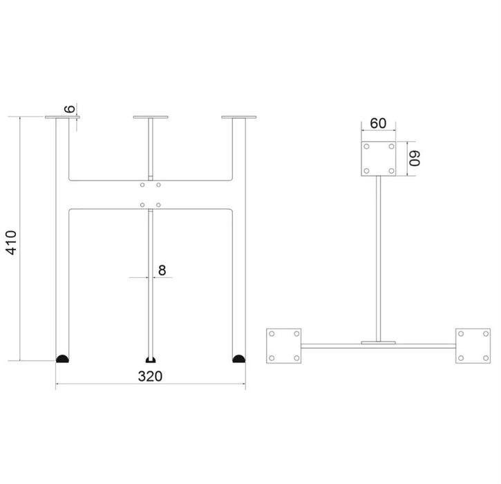 Метални крака за маса