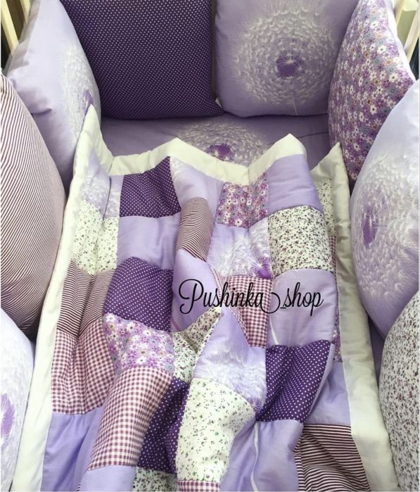 Бортики с постельным бельем