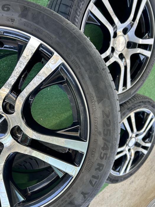 5x112 17 за vw audi mercedes със летни гуми 225 45 17