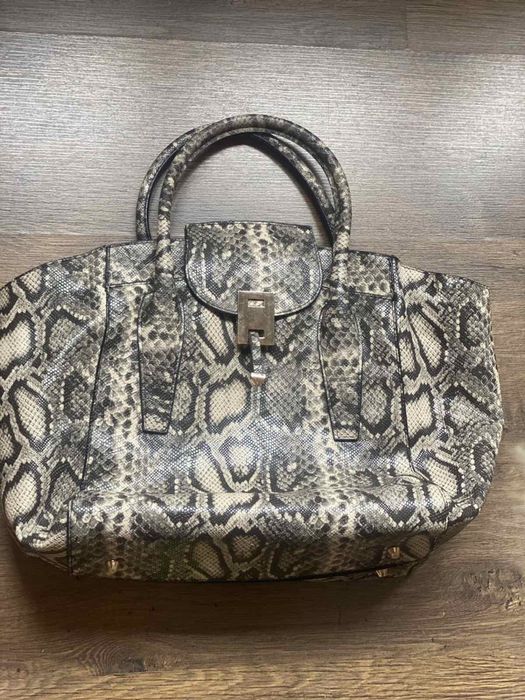 Чанта еко кожа змийски принт