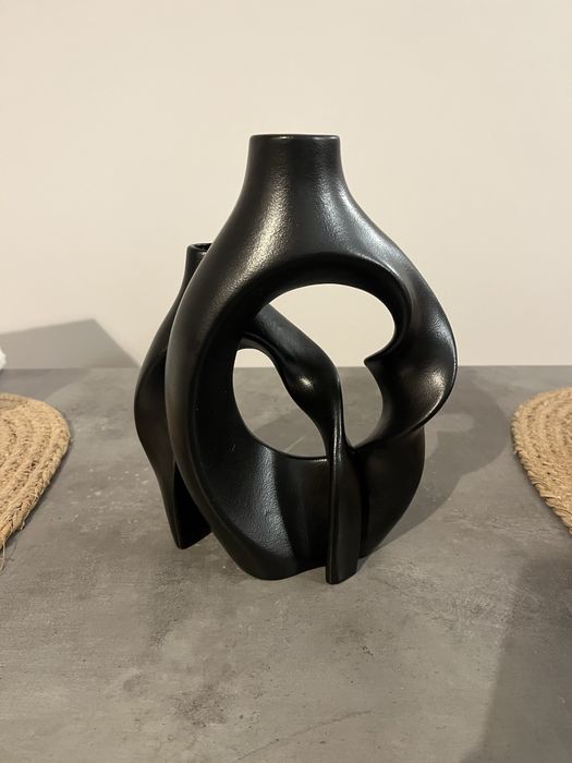 Set de vaze ceramice incrucisate cu flori - noi