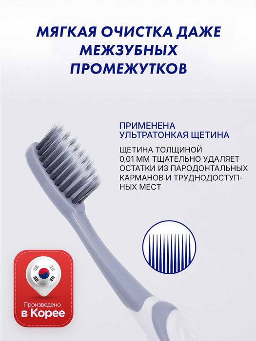 Зубная щетка 2080, мягкая щетина, для чистки межзубных промежутков