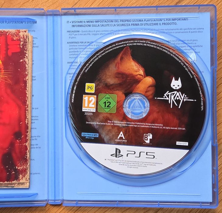 Stray PS5 Playstation 5 Плейстейшън PS диск детска игра котка