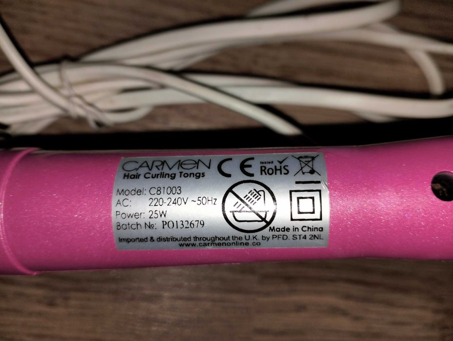 Ondulator de par electric Tourmaline / Carmen , NOU