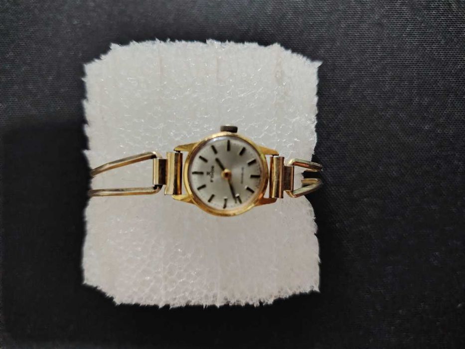 Bijuterie Edox,mecanic, placat cu aur,functional