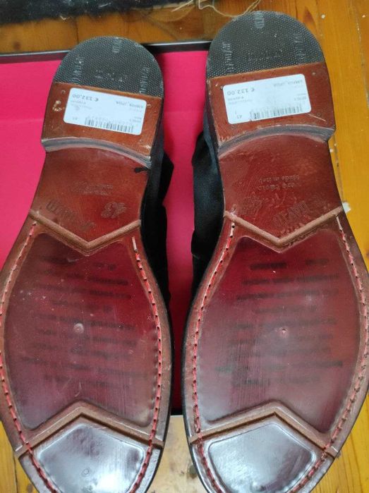 Ботинки мужские. Ручная работа.  Италия. Натуральная замша. 43 размер.