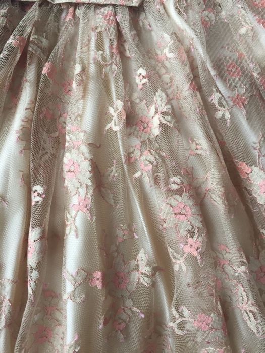 Rochie dantela si matase