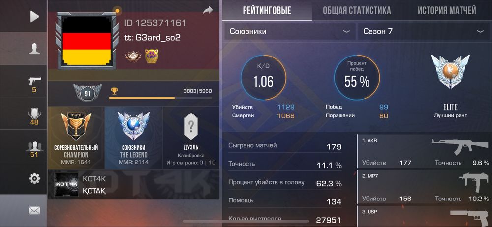 Аккаунт стандофф 2