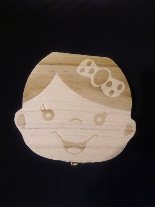 Кутия за съхранение на детски зъбки / кутия за зъби, пъпче и косичка