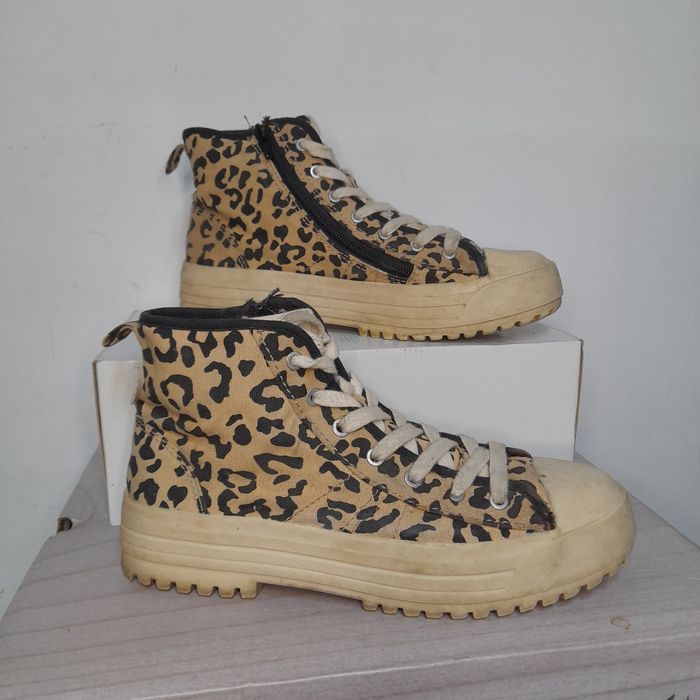 Ghete Sneaker ZARA Animal Print – Mărimea 36 material textil