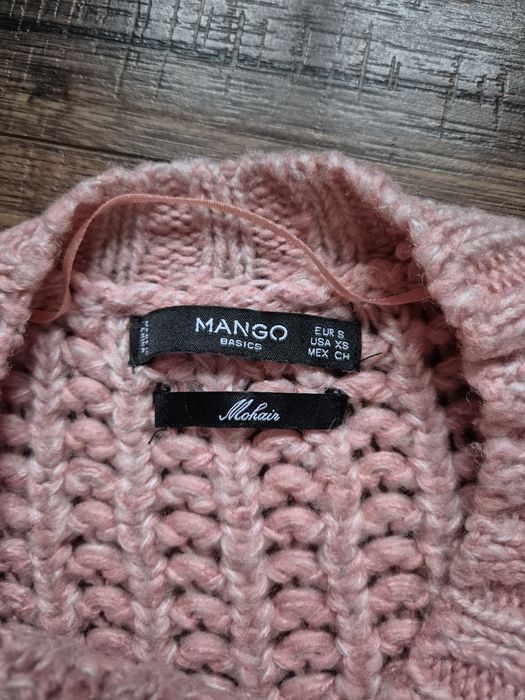 Pulover S oversize Mango roz