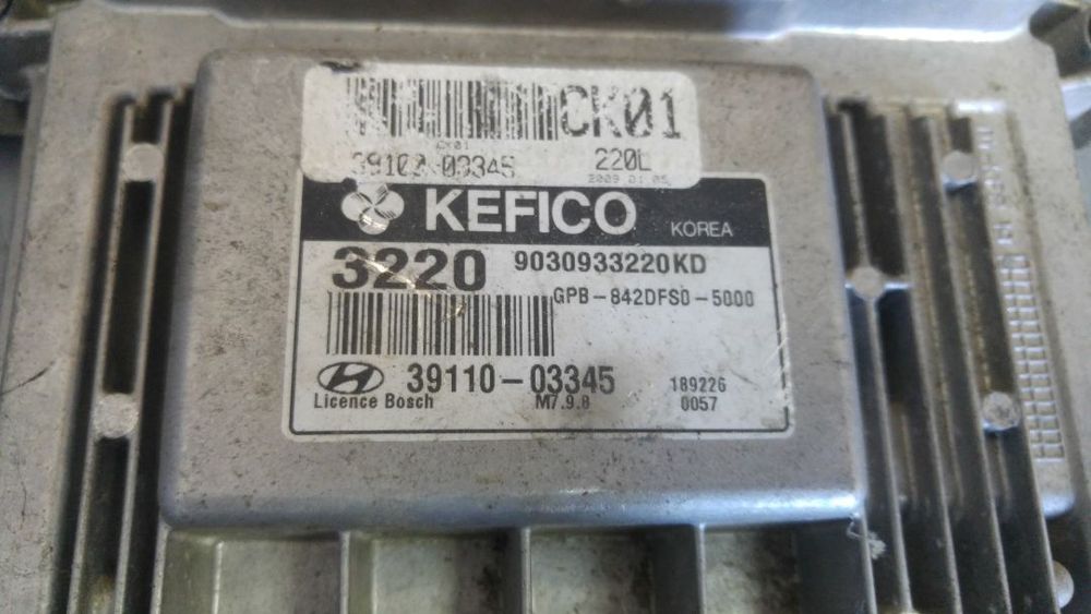 calculator motor hyundai i20 2008-2014 1.2 b g4la 39110-03345 gpb-842dfs0-5000
