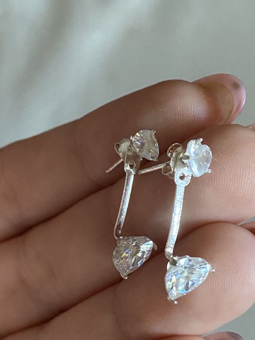 Cercei argint 925 cu cristale Swarovski, noi