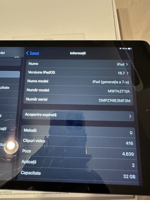 Ipad  Generatia a-7-a.