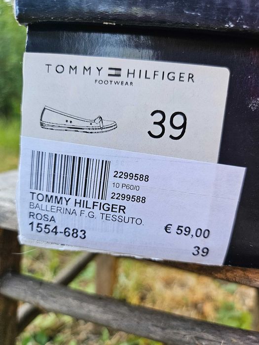 Tommy Hilfiger балеринки 39 розово Томи Хилфигер