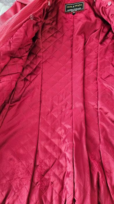 Яке от естествена кожа с богат пух