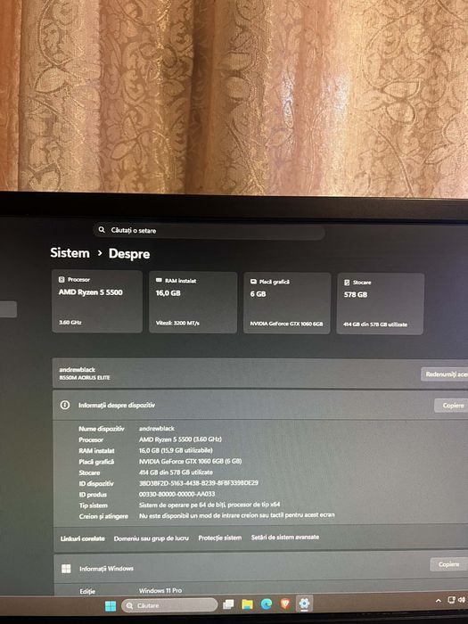 Vand PC de gaming