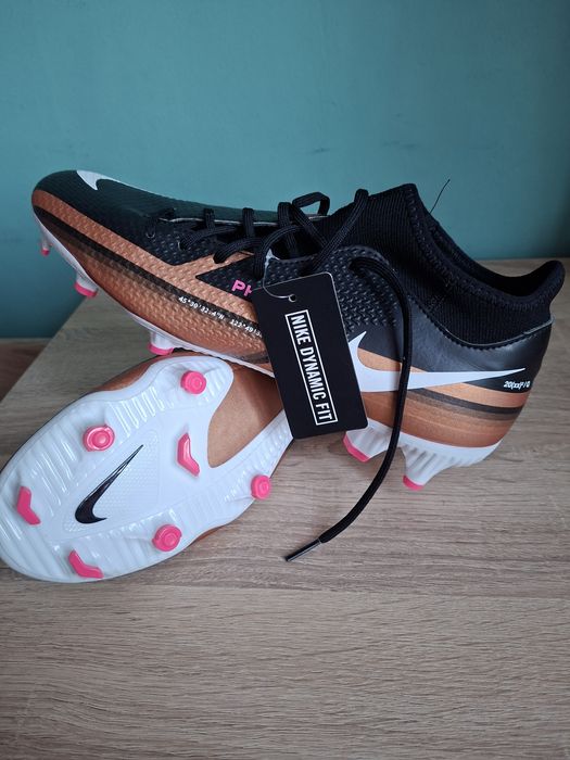 Ghete fotbal Nike Phantom GT2 Academy DF FG/MG – noi, mărimea 45