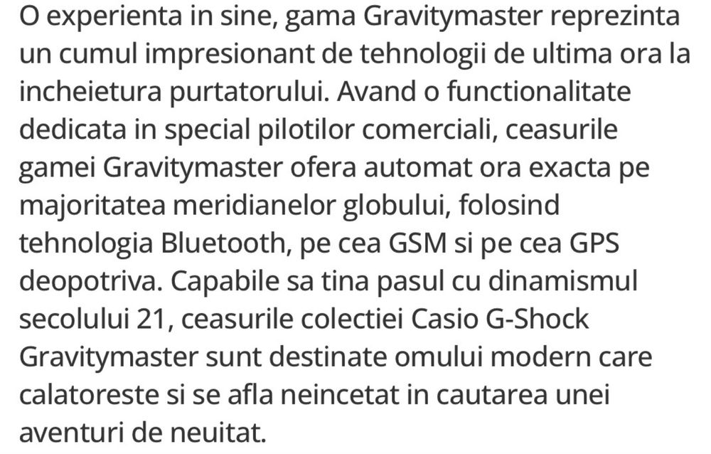 Ceas Casio G-SHOCK Gravitymaster