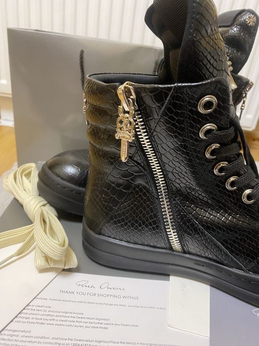 Rick Owens x Chrome Hearts Phyton Geobaskets