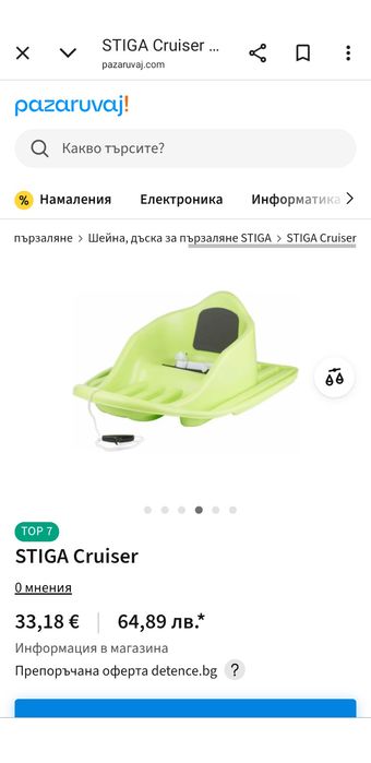 Шейна CRUISER, Stiga, Швеция
