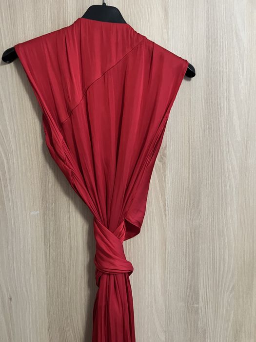 Рокля Zara червен сатен