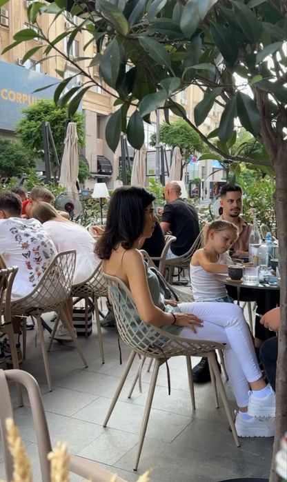 Scaune bej polipropilena terasa, reataurant, bar