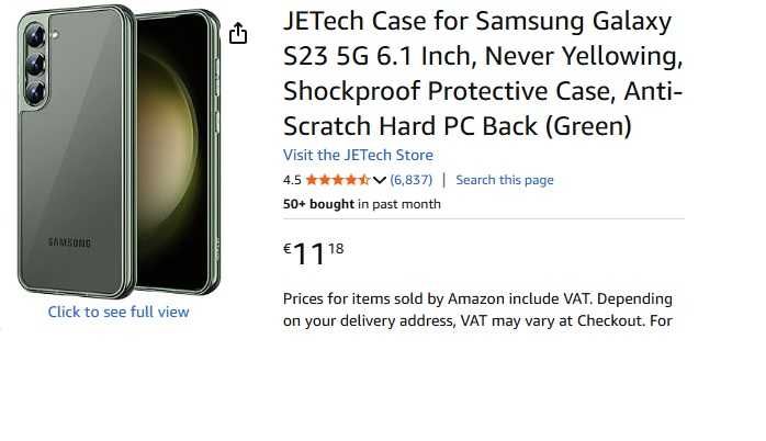 Vand 4 huse compatibile cu Samsung S23