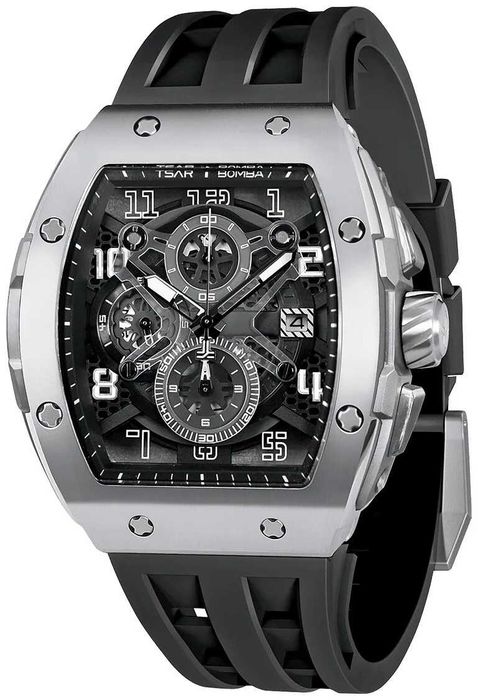 Нов часовник TSAR BOMBA Black Unique Edition TB8211BQ - гаранция