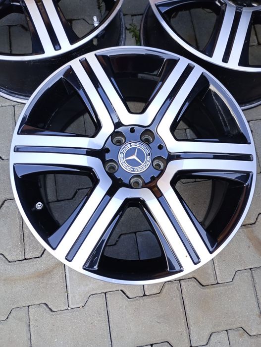 4 jante fara cauciucuri 5x112 R19 originale Mercedes GLC,ML,GLE GLK